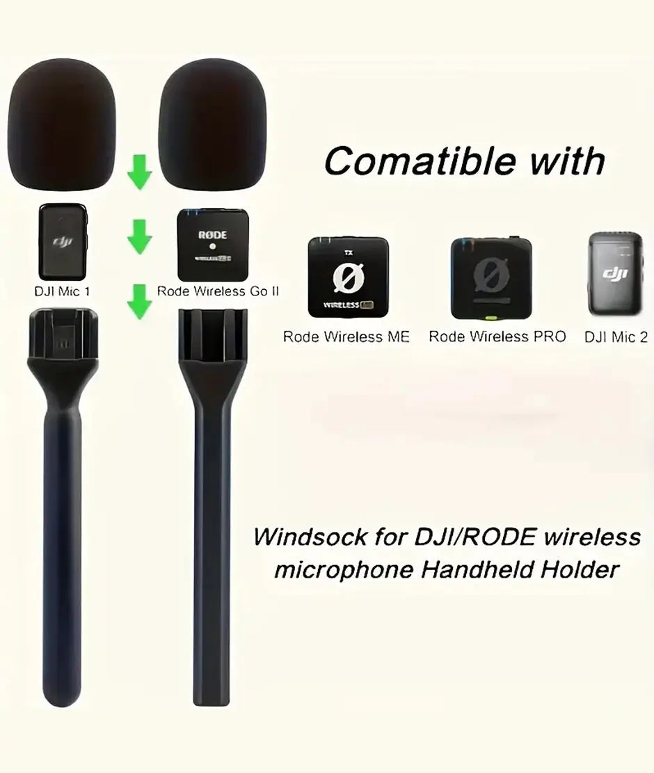 Accesorio para micrófono DJI Mic 1 y 2 - Adaptador inalámbrico de mano para micrófono iStore