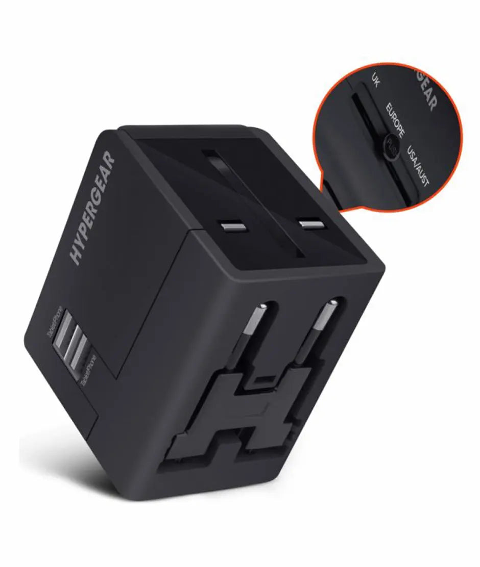 Adaptador de Viaje Negro HyperGear hypergear