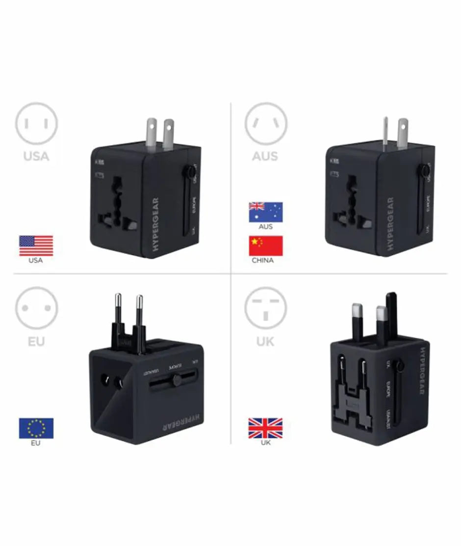 Adaptador de Viaje Negro HyperGear hypergear