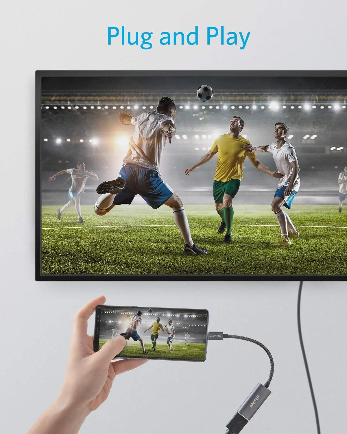 Anker - Adaptador USB C a HDMI (@60Hz), USB-C (HDMI 4K) Anker