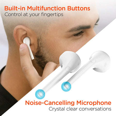 Audífonos Bluetooth HyperGear True Wireless Color Blanco freeshipping - iStore Costa Rica