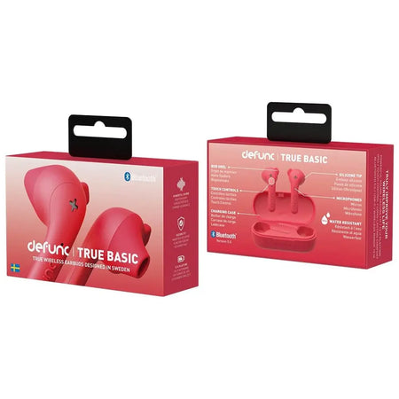 Audífonos Defunc True Basic - Rojo Defunc