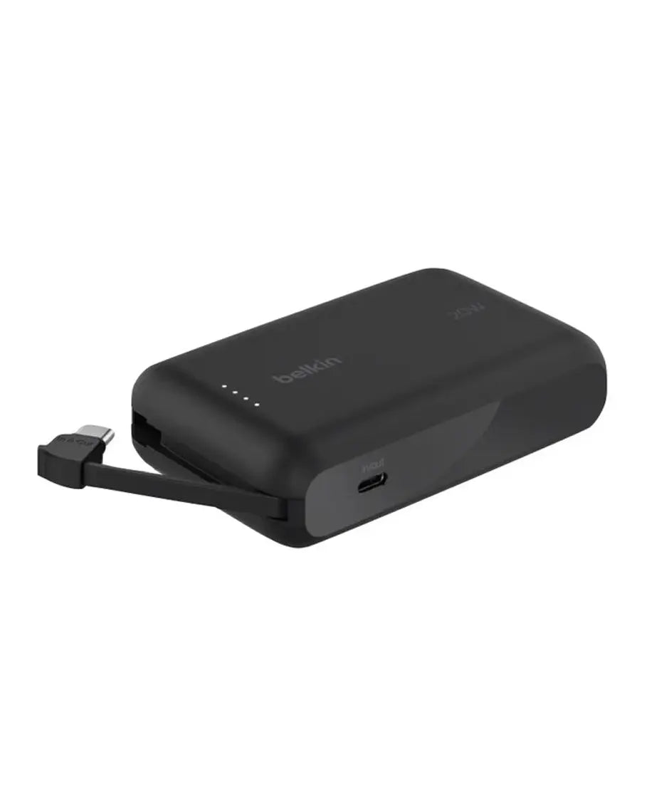 Belkin 10K Power Bank with 20W PD + Integrated USB-C Cable Negro belkin