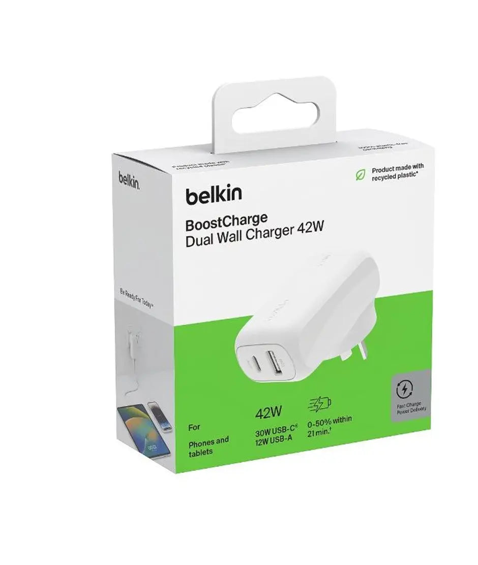 Belkin 42W USB-C CHARGER DUAL 42W USB / USB-C belkin