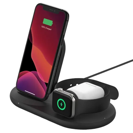 Belkin BoostCharge Cargador inalámbrico 3 en 1 para dispositivos de Apple iStore Costa Rica