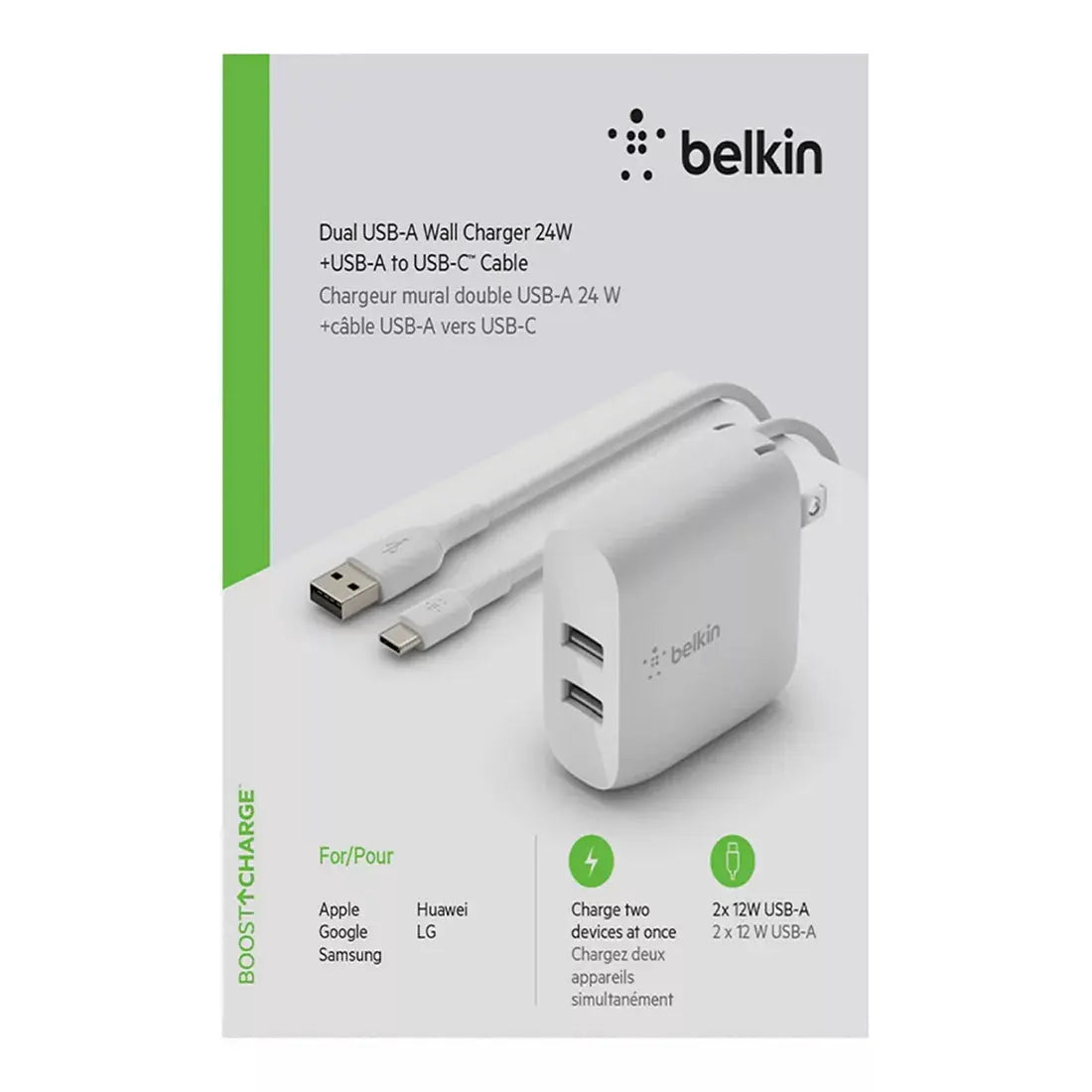 Belkin Cargador USB dual de 24 W. Belkin