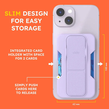 CLCKR Phone Holder & Wallet for MagSafe - Morado Clckr