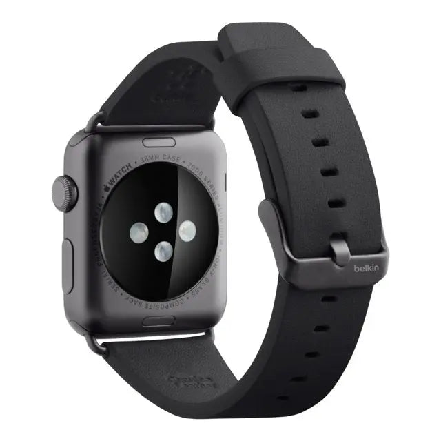 Correa Belkin Classic de piel italiana para Apple Watch - 38mm - Negro Belkin