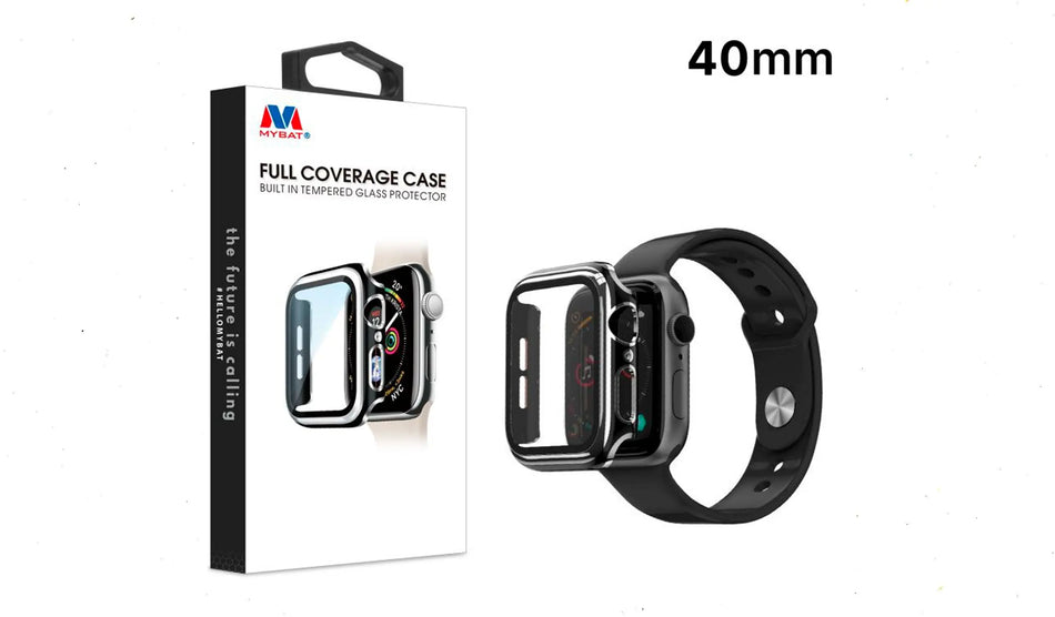 Estuche Hibrido MyBat Pro Con protector de vidrio 38/40mm Negro freeshipping - iStore Costa Rica