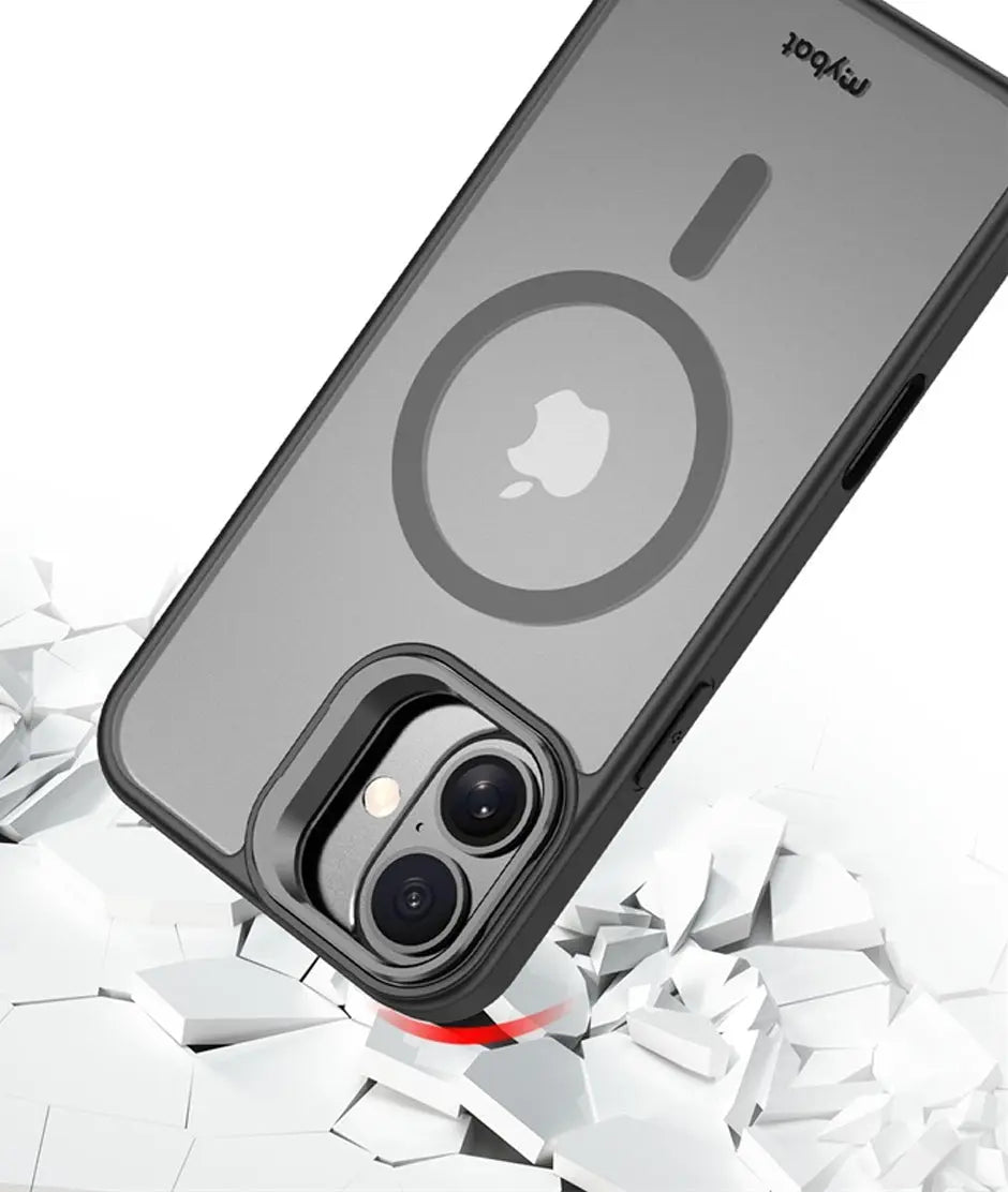 Estuche My Bat inframe Magsafe Kickstand negro iPhone 16 MyBat