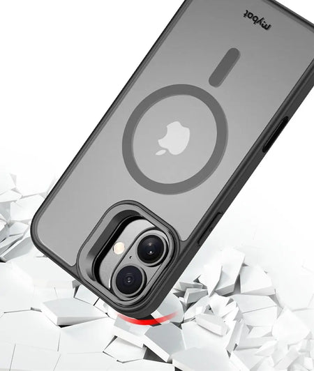 Estuche My Bat inframe Magsafe Kickstand negro iPhone 16 MyBat