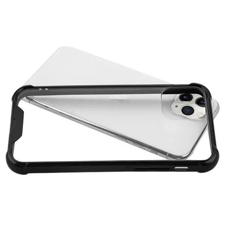 Estuche Para iPhone 11 Pro - MyBat Gummy Series - Transparente / Negro MyBat