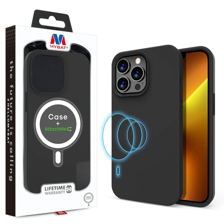 Estuche Para iPhone 13 Pro - MyBat Silicone Hybrid Series - Negro MyBat