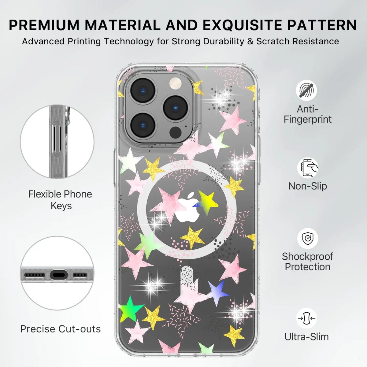 Estuche Para iPhone 14 - MyBatPro Mood Series Mag Safe - Starstruck MyBat Pro