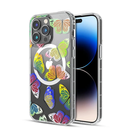 Estuche Para iPhone 14 Pro - MyBatPro Mood Series MagSafe -Butterflies MyBat Pro