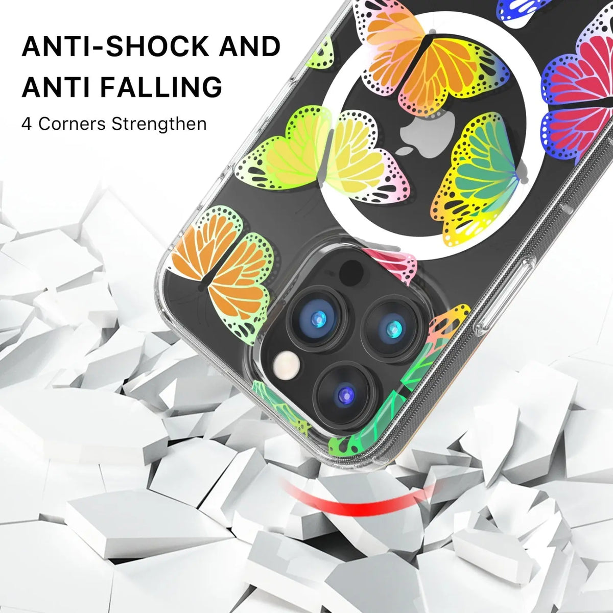 Estuche Para iPhone 14 Pro - MyBatPro Mood Series MagSafe -Butterflies MyBat Pro