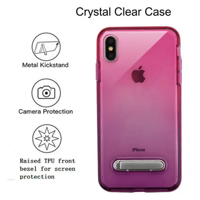 Estuche Para iPhone XS Max - Airium Hybrid - Morado / Rosado Airium