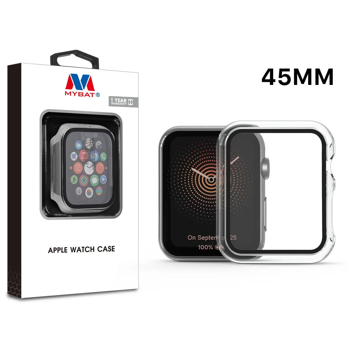 Estuche para Apple Watch 45mm - MyBat Fusion - Transparente MyBat