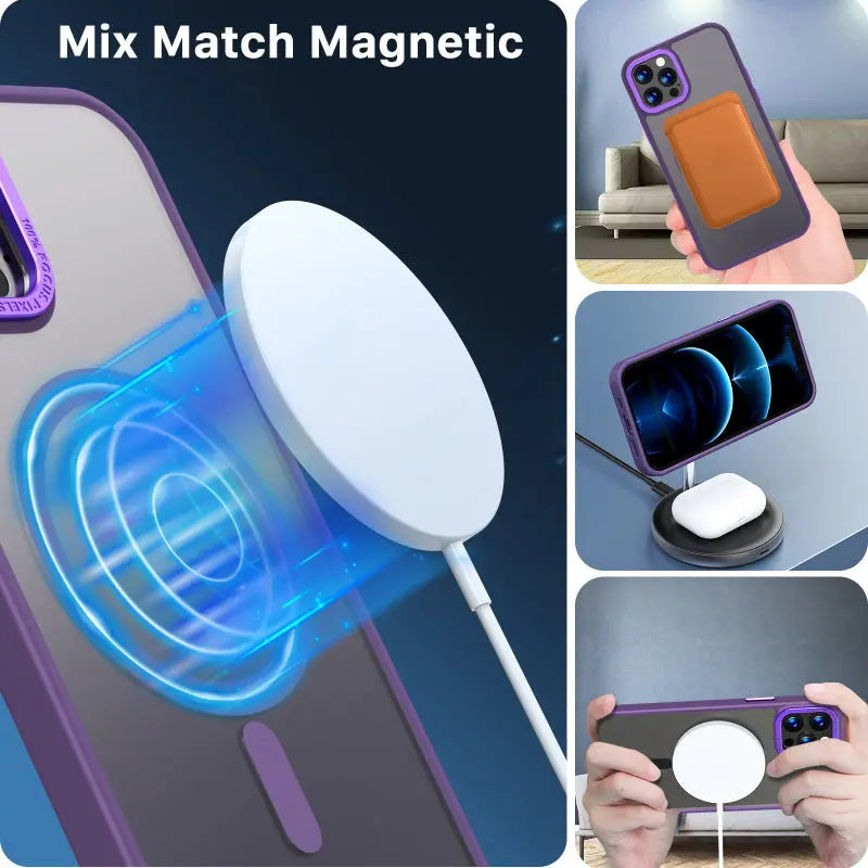 Estuche para Iphone 12/12 Pro - MyBat Pro Shade Series MagSafe - Morado MyBat Pro