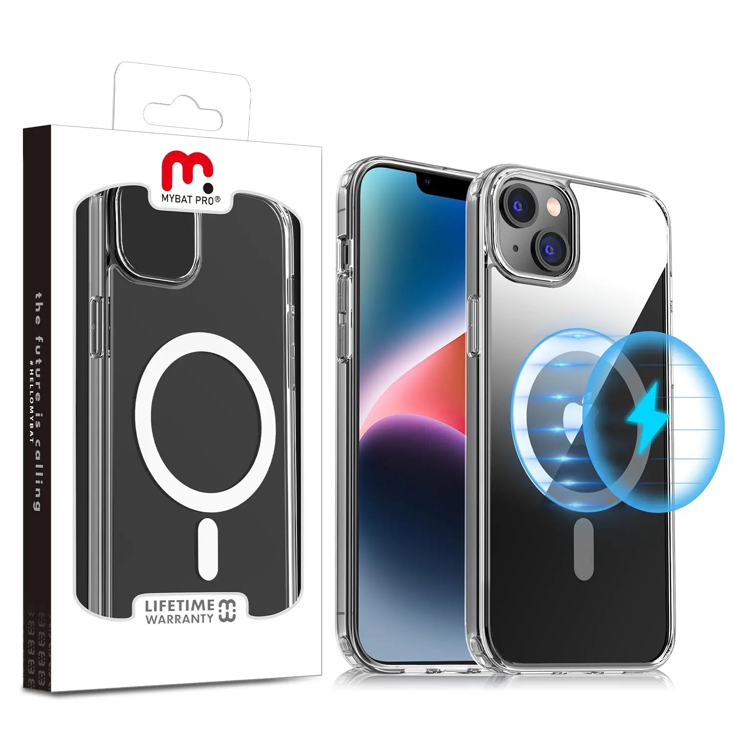 Estuche para Iphone 14 - MyBat Pro Gummy Series MagSafe - Clear MyBat Pro