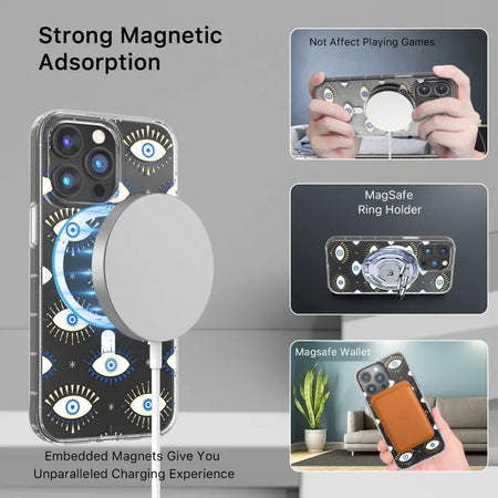 Estuche para Iphone 14 Pro - MyBat Pro Mood Series MagSafe - Evil Eye MyBat Pro