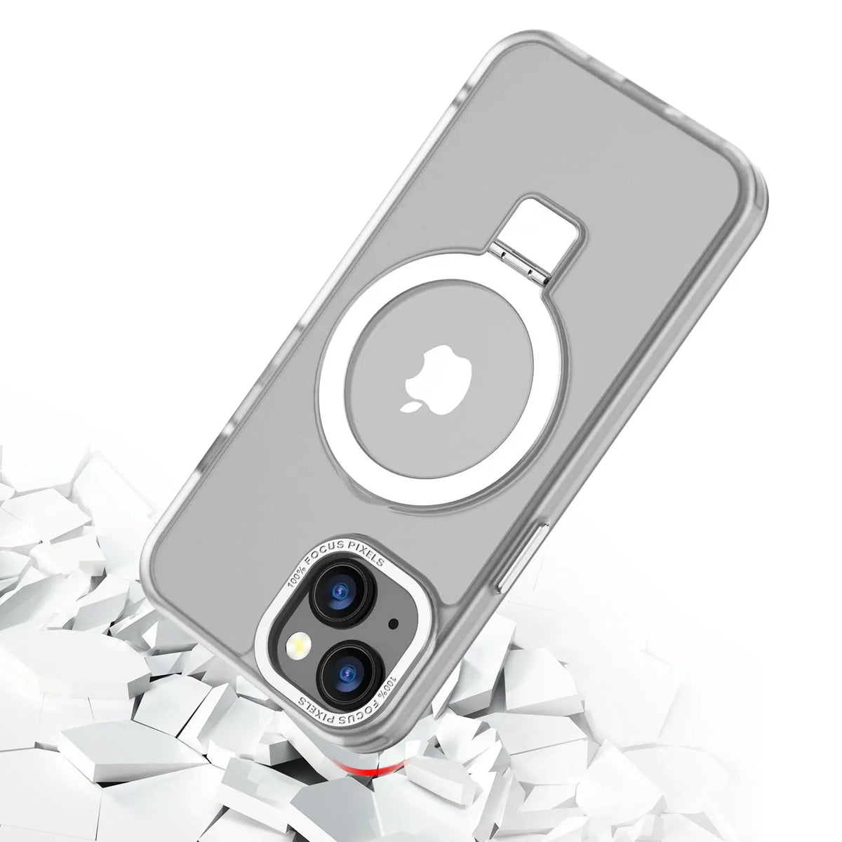 Estuche para iPhone 13 - MyBat Pro Shade Series MagSafe Con Anillo de Soporte - Blanco MyBat Pro