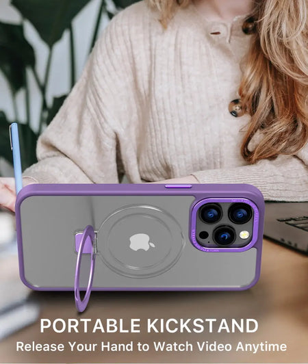 Estuche MyBat Pro Shade Series con Anillo de Soporte y  MagSafe iPhone 14 Pro Max - Purple MyBat Pro