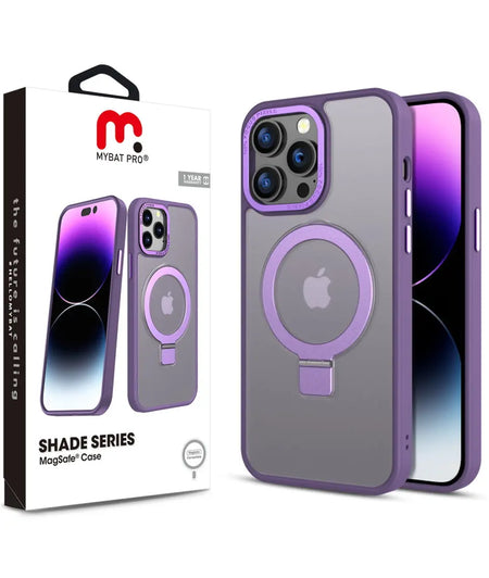 Estuche MyBat Pro Shade Series con Anillo de Soporte y  MagSafe iPhone 14 Pro Max - Purple MyBat Pro
