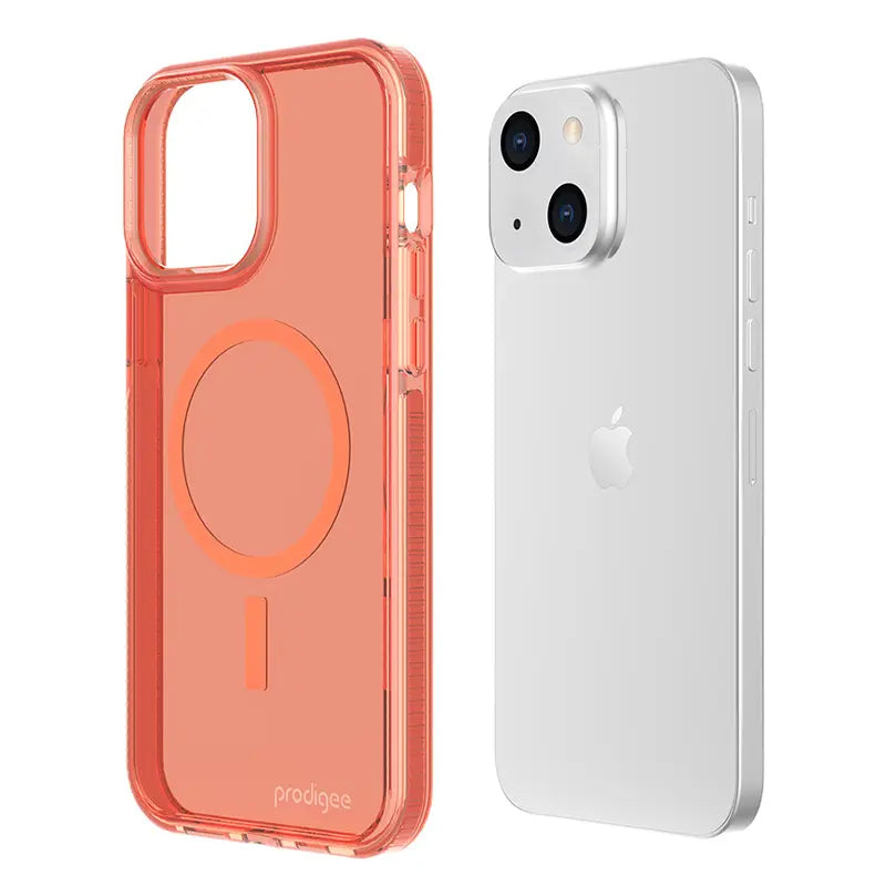 Estuche para iPhone 14 / 13 - Prodigee Safetee Neo+Mag - Peach iStore Costa Rica