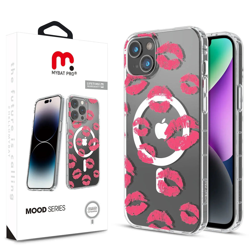 Estuche para iPhone 14 - MyBat Pro Mood Series MagSafe - Kisses MyBat Pro