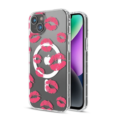 Estuche para iPhone 14 - MyBat Pro Mood Series MagSafe - Kisses MyBat Pro