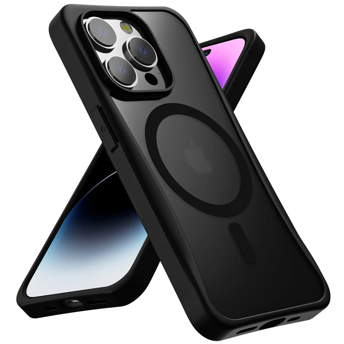Estuche para iPhone 14 Pro - MyBatPro Haze Series - Negro MyBat Pro