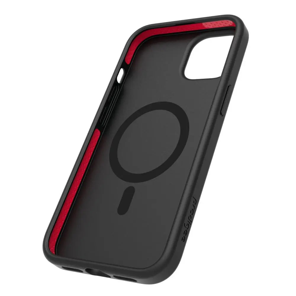 Estuche para iPhone 14 Pro Max - Prodigee Safetee Smooth+Mag - Rojo/Negro prodigee