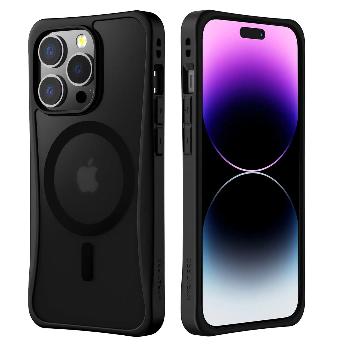 Estuche para iPhone 14 Pro - MyBatPro Haze Series - Negro MyBat Pro