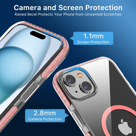 Estuche para iPhone 15 Pro Max - MyBat Pro Vivid Series MagSafe - Rosado MyBat Pro