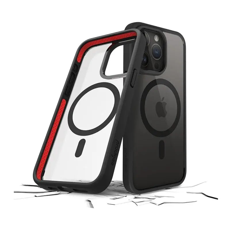 Estuche para iPhone 15 Pro Max - Prodigee Magneteek - Negro/Rojo prodigee