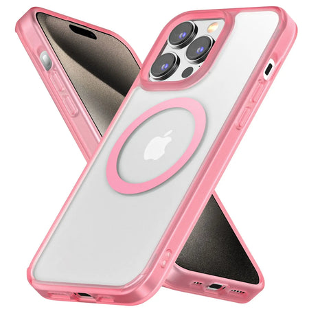 Estuche para iPhone 15 Pro - MyBatPro Lunar Lite Series MagSafe - Rosado MyBat Pro