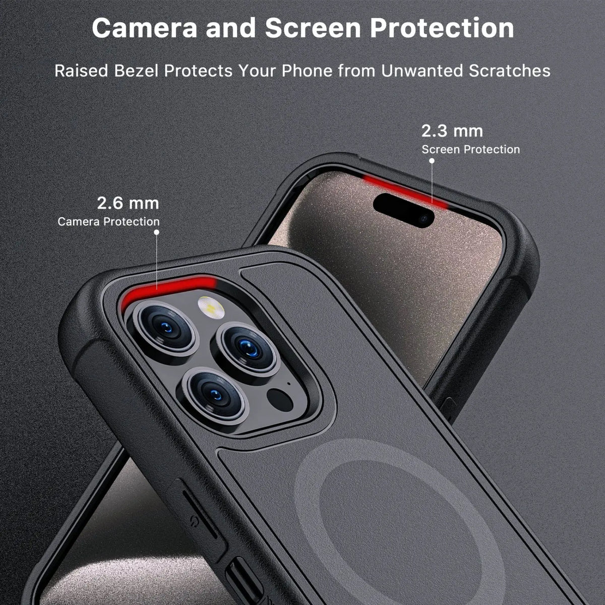 Estuche para iPhone 15 Pro Max - MyBatPro Maverick Series - Negro MyBat Pro