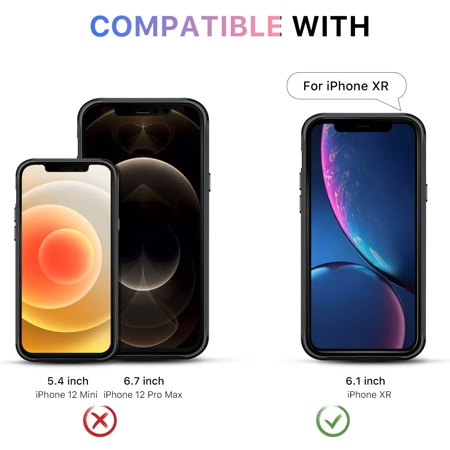 Estuche para iPhone XR - MyBatPro Savvy Series - Clear MyBat