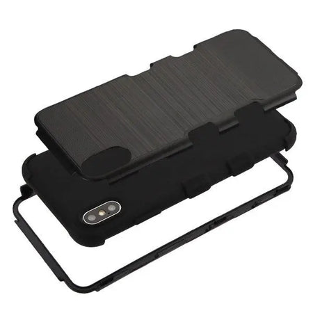 Estuche para iPhone XS Max - MyBat Tuff Hybrid Series - Negro MyBat