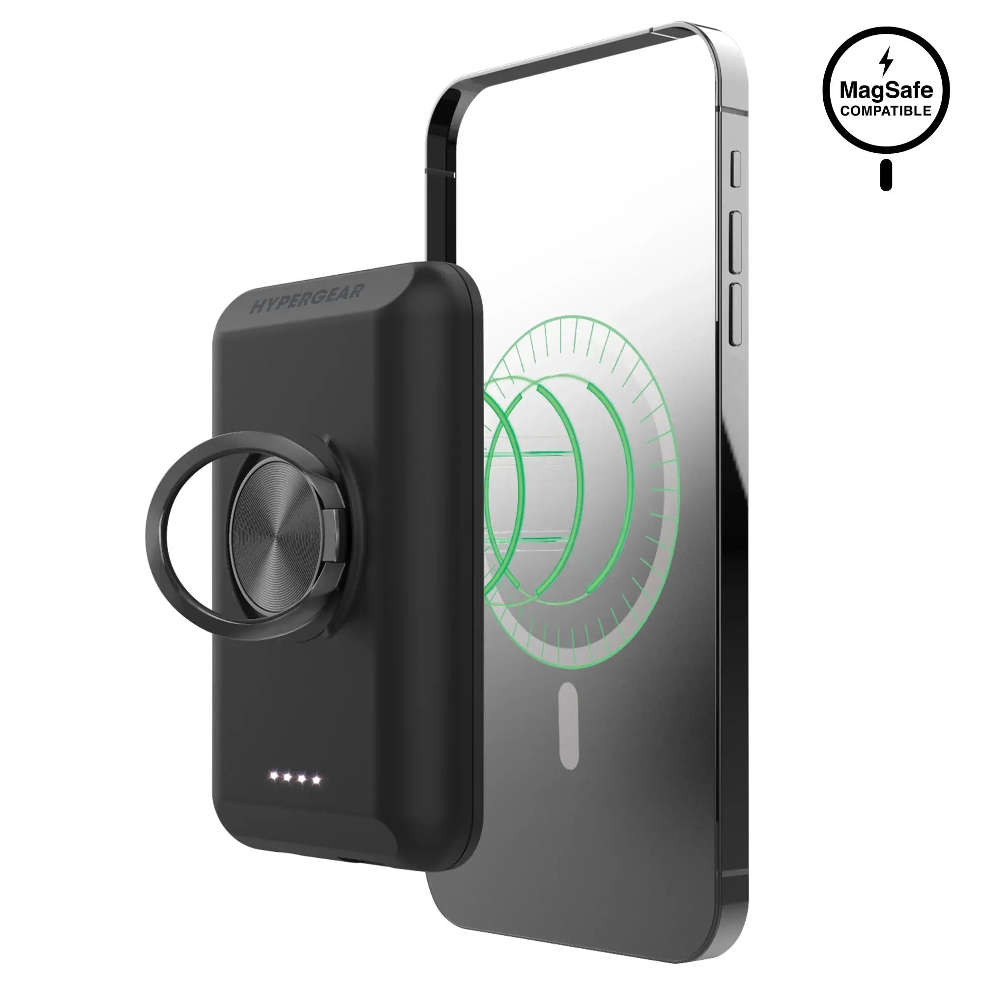 Hypergear 5000mAh Magnetic Wireless Power Bank Black hypergear