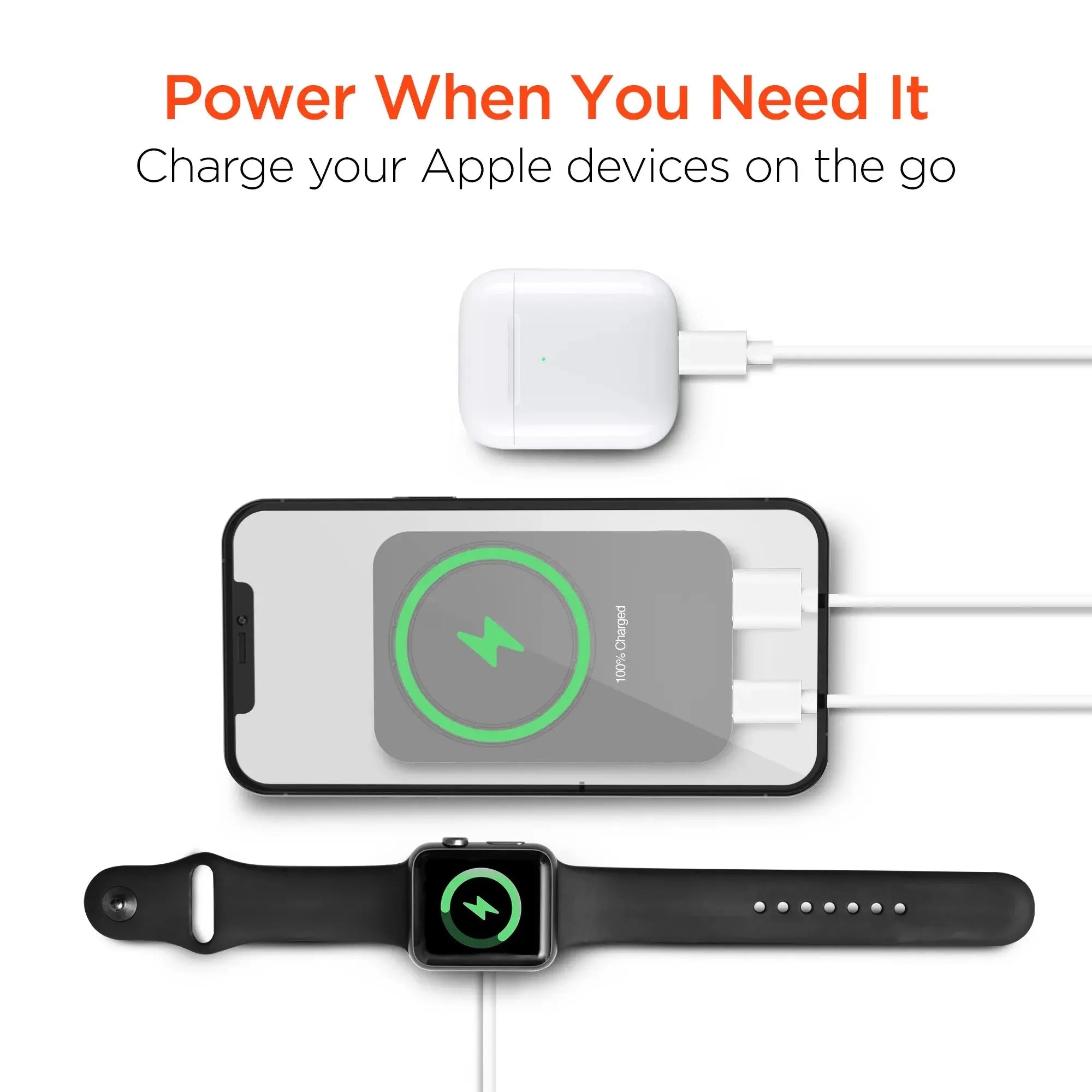 Hypergear 5000mAh Magnetic Wireless Power Bank Black hypergear