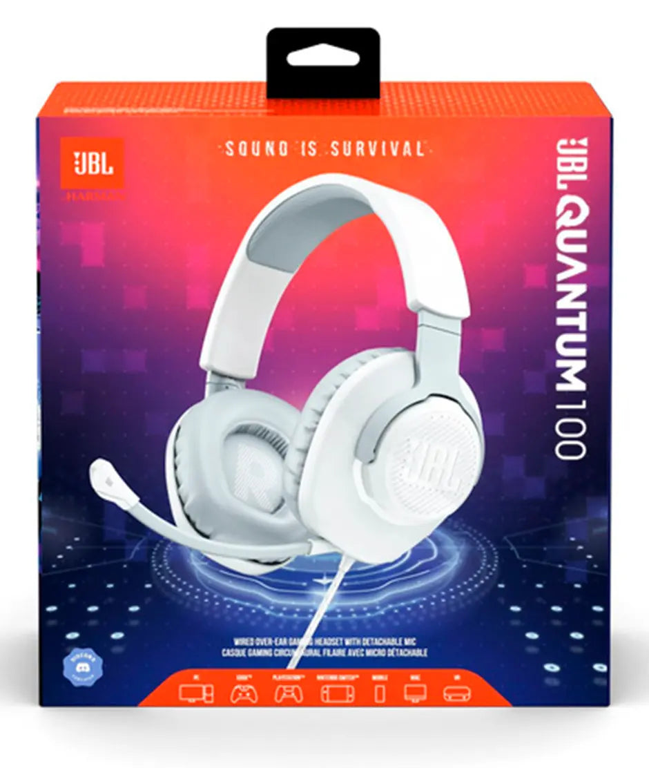 JBL Headset Quantum 100 Blanco iStore Costa Rica