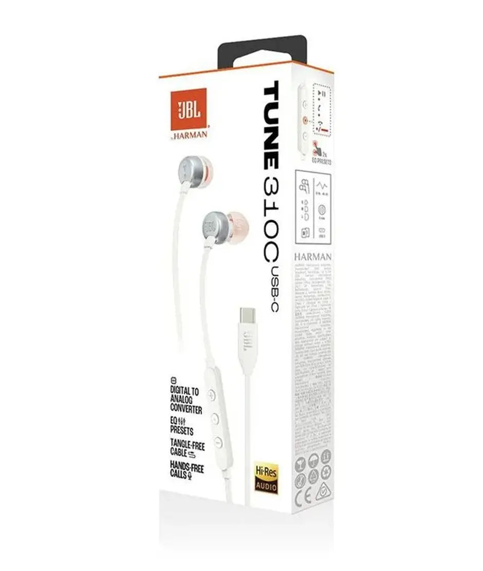 JBL Tune 310 Audifonos Tipo C Blanco jbl