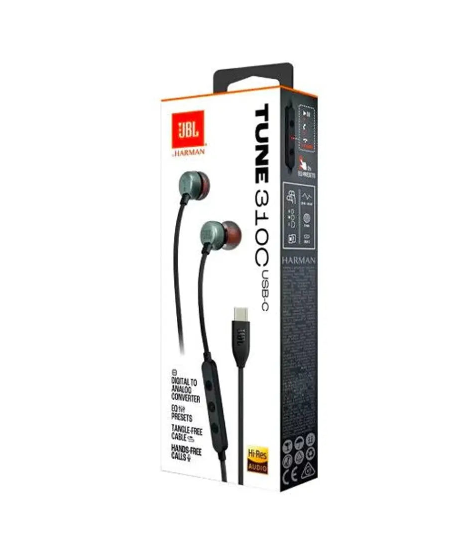 JBL Tune 310 Audifonos Tipo C Negro jbl