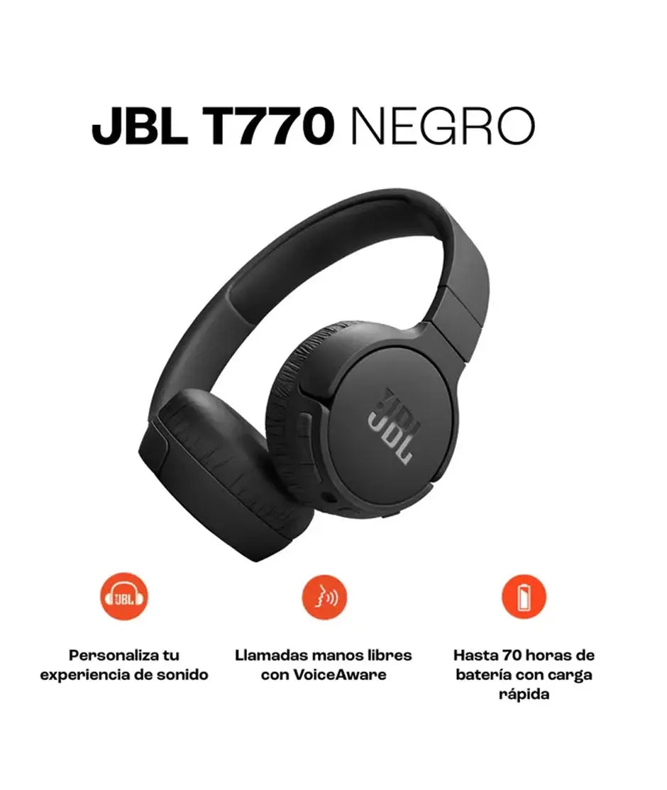 JBL Tune 770 BT HeadPhone BlueTooth Negro JBL