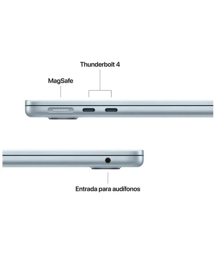 MacBook Air 13" M4 16GB Memoria 512 GB Disco -Azul Cielo- Teclado inglés MC6U4LL/A Apple