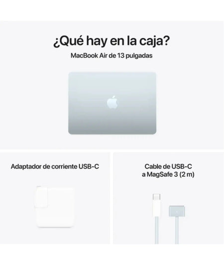MacBook Air 13" M4 16GB Memoria 512 GB Disco -Azul Cielo- Teclado inglés MC6U4LL/A Apple