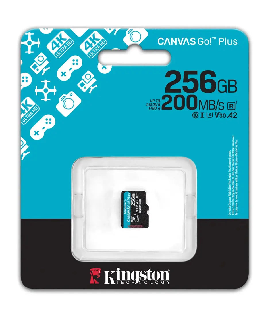 Memoria Kingston 256GB microSDXC Canvas Go Plus