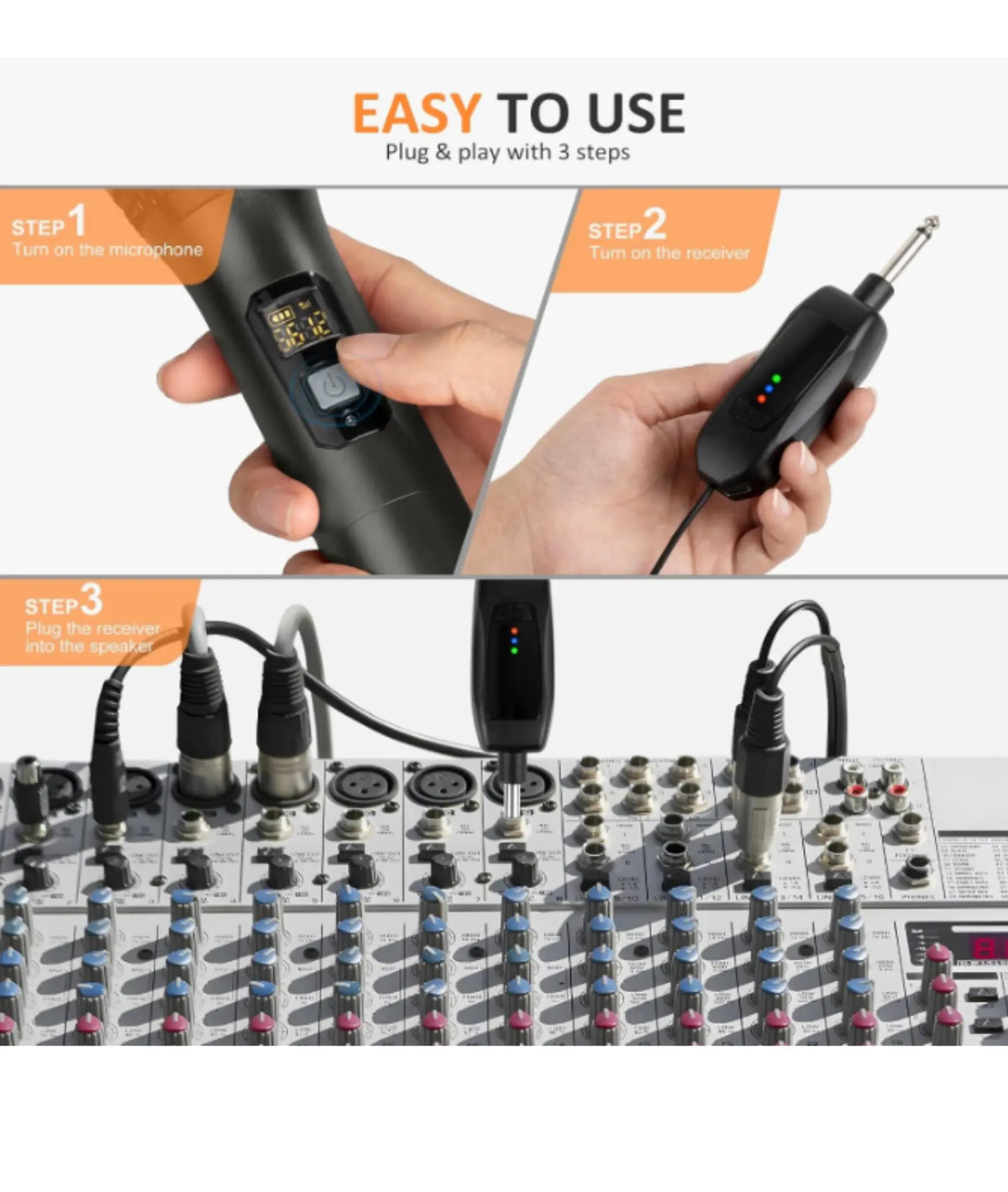 Micrófono inalámbrico UHF Soundgeek SoundGeek